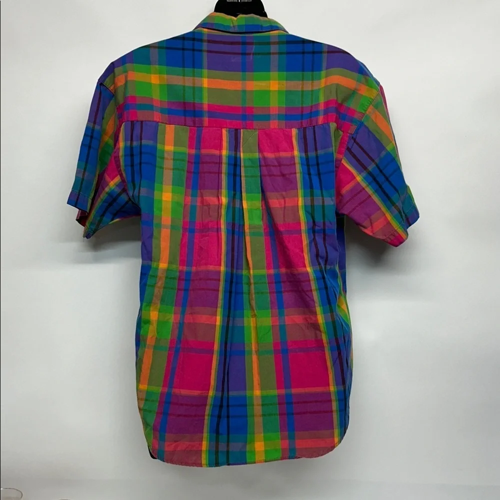 Multicolor vintage dockers women’s shirt 1990s 100% cotton rainbow